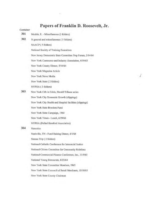 FRANKLIN D. ROOSEVELT, JR August 17, 1914 - August 17, 1988 ...