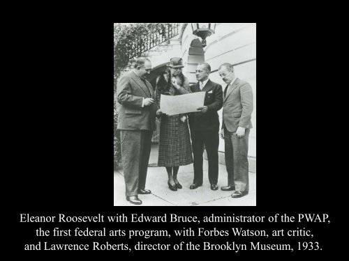 FDR, the WPA, and the New Deal Arts Programs - Franklin D ...