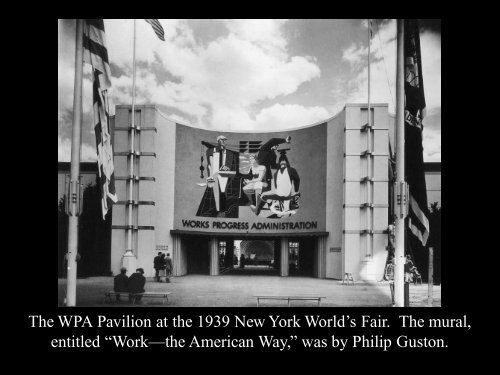 FDR, the WPA, and the New Deal Arts Programs - Franklin D ...