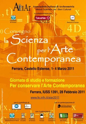 La Scienza per l' Arte Contemporanea - INFN Sezione di Ferrara