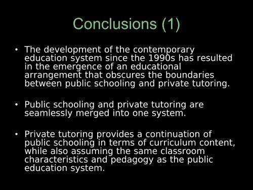 (1) the nature of the public-private education arrangement (including ...