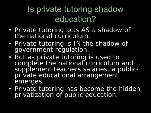 (1) the nature of the public-private education arrangement (including ...