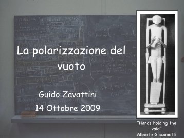 La polarizzazione del vuoto