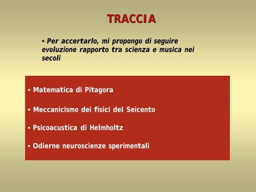 Musica e Scienza attraverso i secoli - INFN Sezione di Ferrara