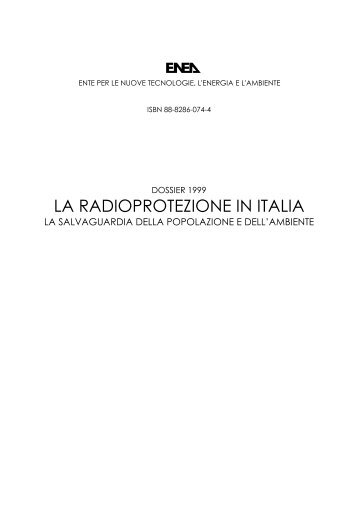 LA RADIOPROTEZIONE IN ITALIA - INFN Sezione di Ferrara