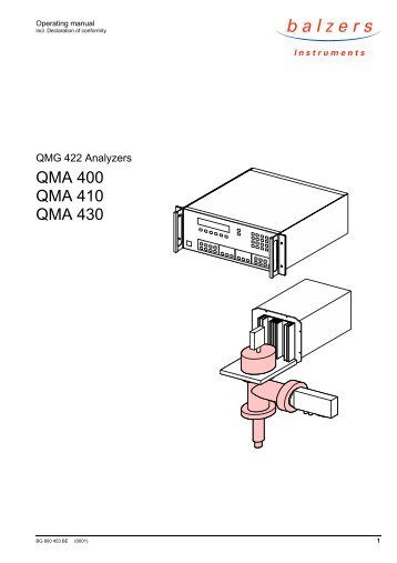 QMA 400 QMA 410 QMA 430