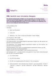 XML bericht voor circulaire cheques - Febelfin