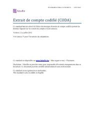 Extrait de compte codifié (CODA) - Febelfin