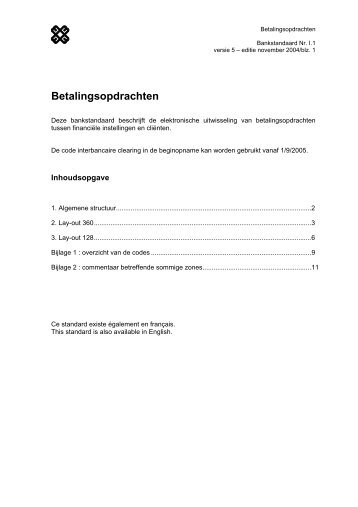 Betalingsopdrachten - Febelfin