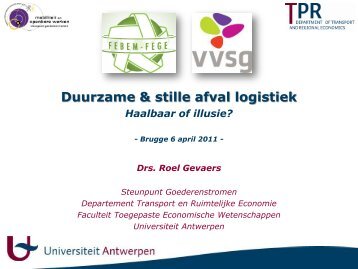 Duurzame & stille afval logistiek