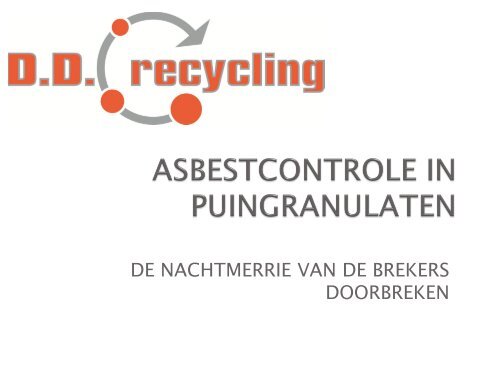 Kizi Verkest, DD Recycling - VVSG