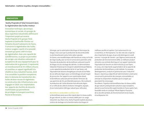 Rapport d'activités 2009 - Veolia Finance - Veolia Environnement