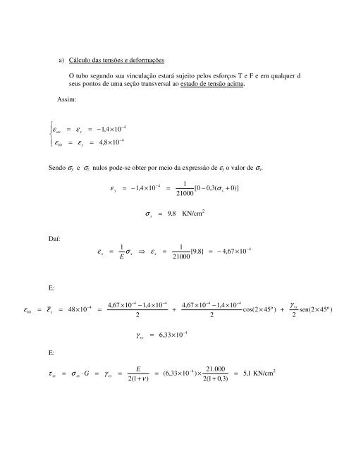 TEORIA DAS DEFORMAÇÕES - FEC