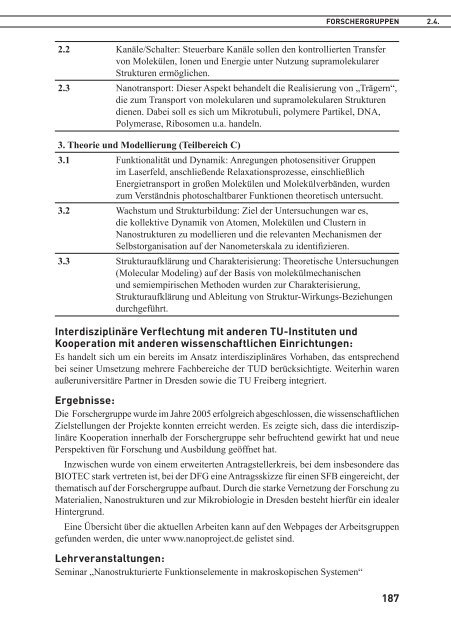 TU Dresden: Forschungsbericht 2005 - im ...