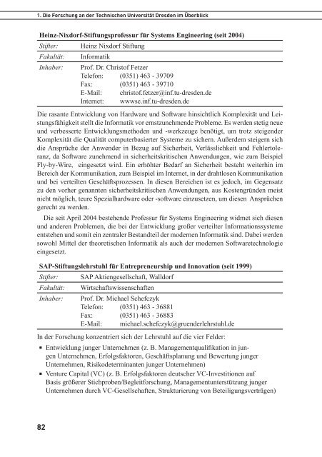 TU Dresden: Forschungsbericht 2005 - im ...