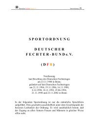 Sportordnung - Deutscher Fechter-Bund eV