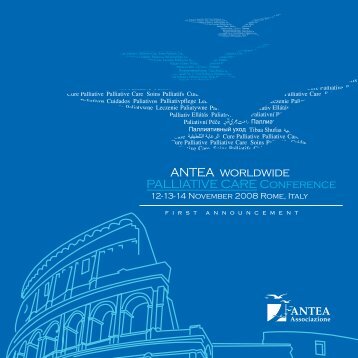 ANTEA worldwide PALLIATIVE CARE Conference - Federazione ...