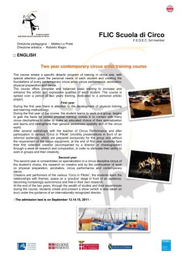 FLIC two years circus training course.pdf - Fedec