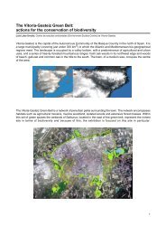 The Vitoria-Gasteiz Green Belt: actions for the ... - Fedenatur.org