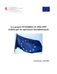 Les projets INTERREG II 1994-1999 réalisés par les ... - Feder