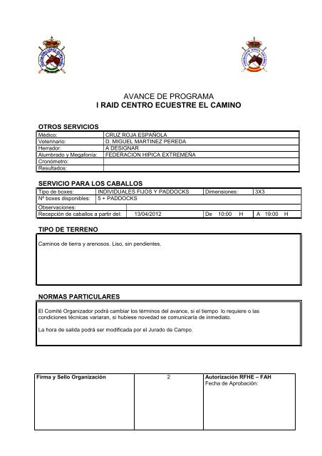 CEN* Talavera la Real 14/04/2012 - Federación Hípica Extremeña