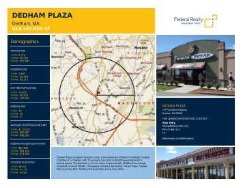 Dedham Plaza Lease Flyer