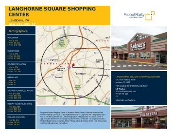 Langhorne Square Shopping Center Lease Flyer
