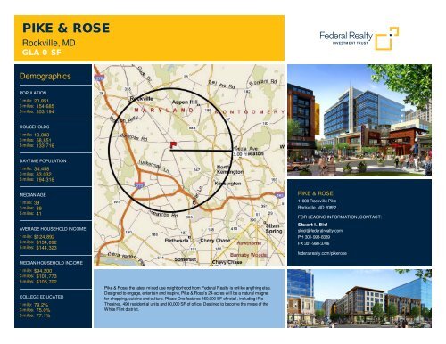 Pike & Rose Lease Flyer