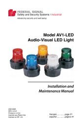 Model AV1-LED Audio-Visual LED Light - Federal Signal