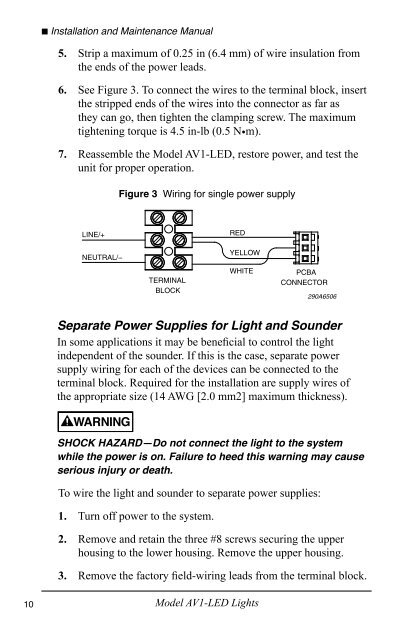 Model AV1-LED Audio-Visual LED Light - Federal Signal