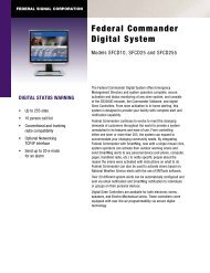 Federal Commander Digital System - Federal Signal