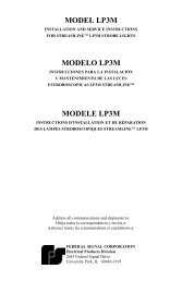 model lp3m modelo lp3m modele lp3m - Federal Signal