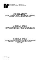 model 27xst - Federal Signal