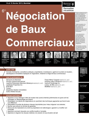 Negociat Baux Comm MTL.indd - Federated Press