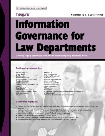 Information Governance for Law Departments - Federated Press