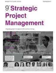 Strategic Project Management - Federated Press