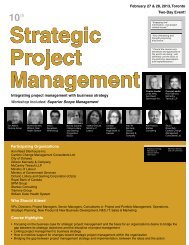 Strategic Project Management - Federated Press