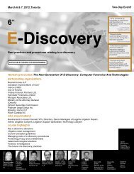 E-Discovery - Federated Press