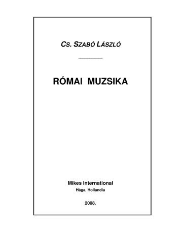 RÓMAI MUZSIKA - Hollandiai Magyar Szövetség