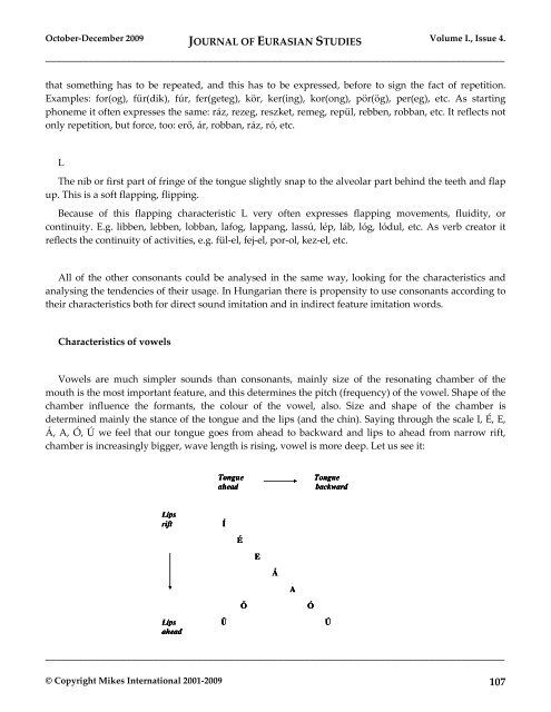 JOURNAL OF EURASIAN STUDIES