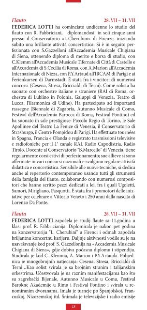 Programma dei corsi - Federica Lotti