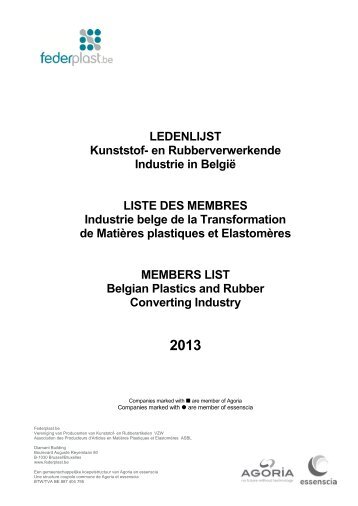 Federplast.be - Belgische industrie van de Kunststof