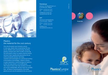 Plastics the material for the 21st century - Federplast.be