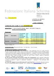 n° 1 AGG. AL 27/10/2011 - Federazione Italiana Scherma