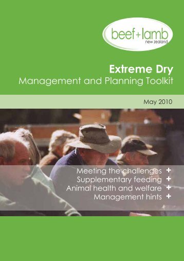 Extreme Dry Management and Planning Toolkit - Federated Farmers