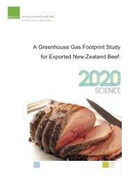 A Greenhouse Gas Footprint Study for Exported New Zealand Beef: