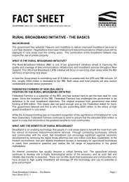 Rural Broadband Initiative - Federated Farmers