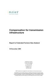 NZIER report on compensation for transmission infrastructure