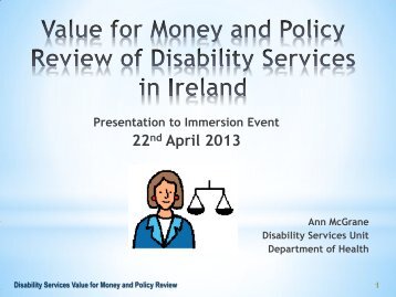 Value for Money & Policy Review of Disability Services in Ireland