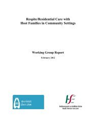 Respite/Residential Care with Host Families in Community Settings